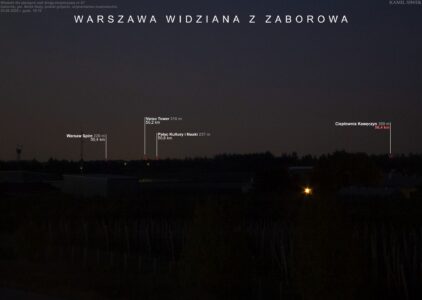 Warszawa z Zaborowa (fot. Kamil Siwek)