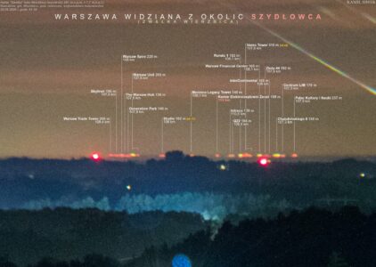 Warszawa ze Zwałki w Rzeczkowie (fot. Kamil Siwek)