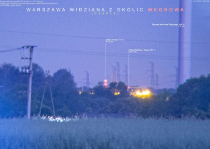 Warszawa z Czapli (fot. Kamil Siwek)